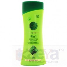 OkaeYa.com 9 in 1 Green Apple,Pearl Shampoo with Anti Dandruff & Anti Hairfall Properties 300 ml